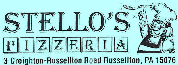 Stello's Pizzeria, Russellton, 724-265-2463